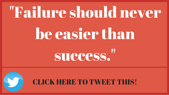 In Mastery Learning, success is easier than failure.
