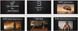 Google Slides for The Martian